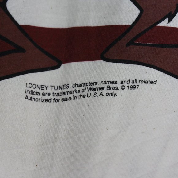 VTG Taz Mania 1997 90's Looney Tunes T-Shirt C606 - Picture 3 of 7